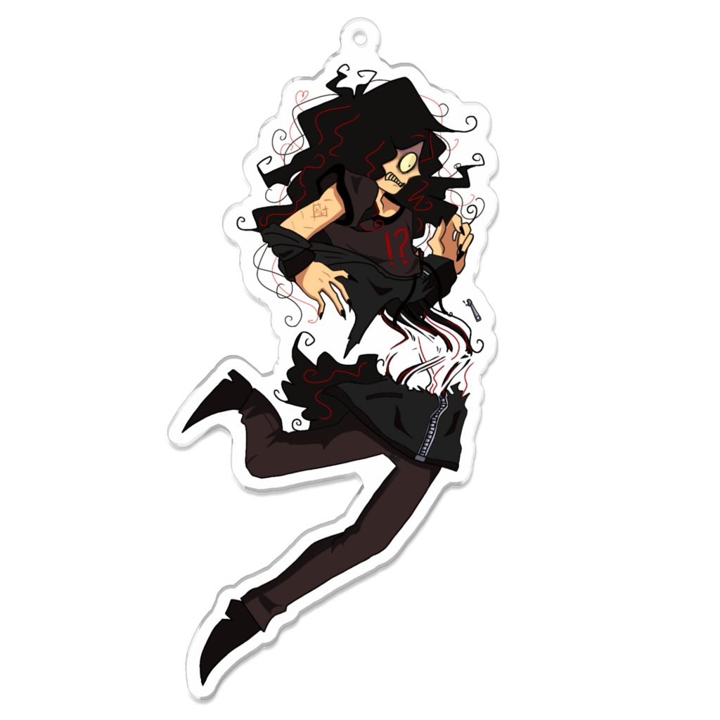 切断Doeアクリルキーホルダー