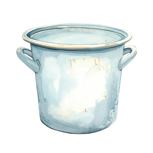 【キッチン用品シリーズ】水彩アンティーク風クリップアート12+1セット|PNG背景透過