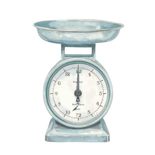 【キッチン用品シリーズ】水彩アンティーク風クリップアート12+1セット|PNG背景透過