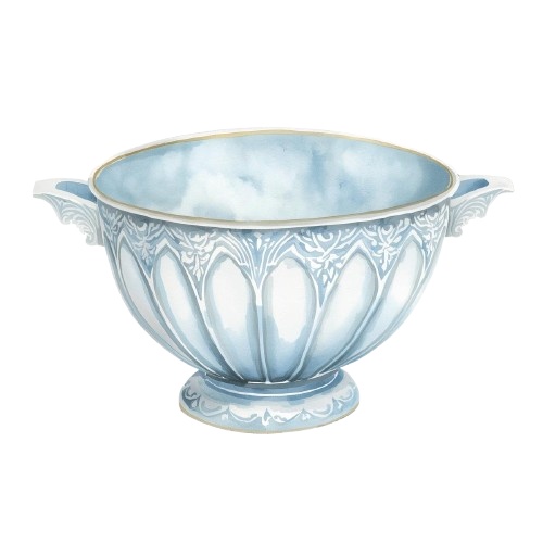 【キッチン用品シリーズ】水彩アンティーク風クリップアート12+1セット|PNG背景透過