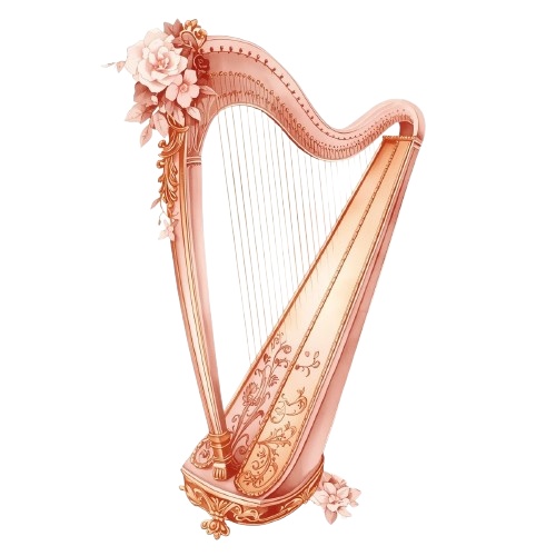 【楽器シリーズ】水彩アンティーク風クリップアート12+1セット|PNG背景透過