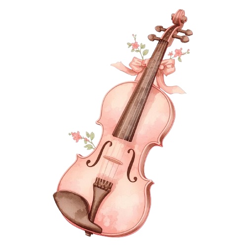 【楽器シリーズ】水彩アンティーク風クリップアート12+1セット|PNG背景透過