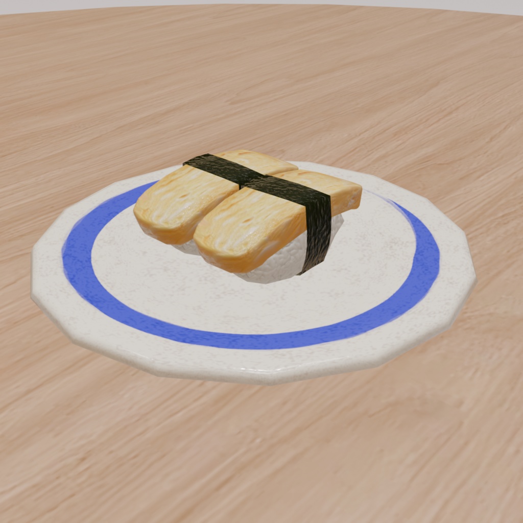 【無料】リアルな寿司 Blender/FBX