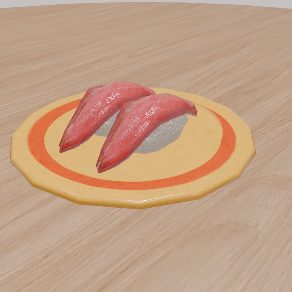 【無料】リアルな寿司 Blender/FBX