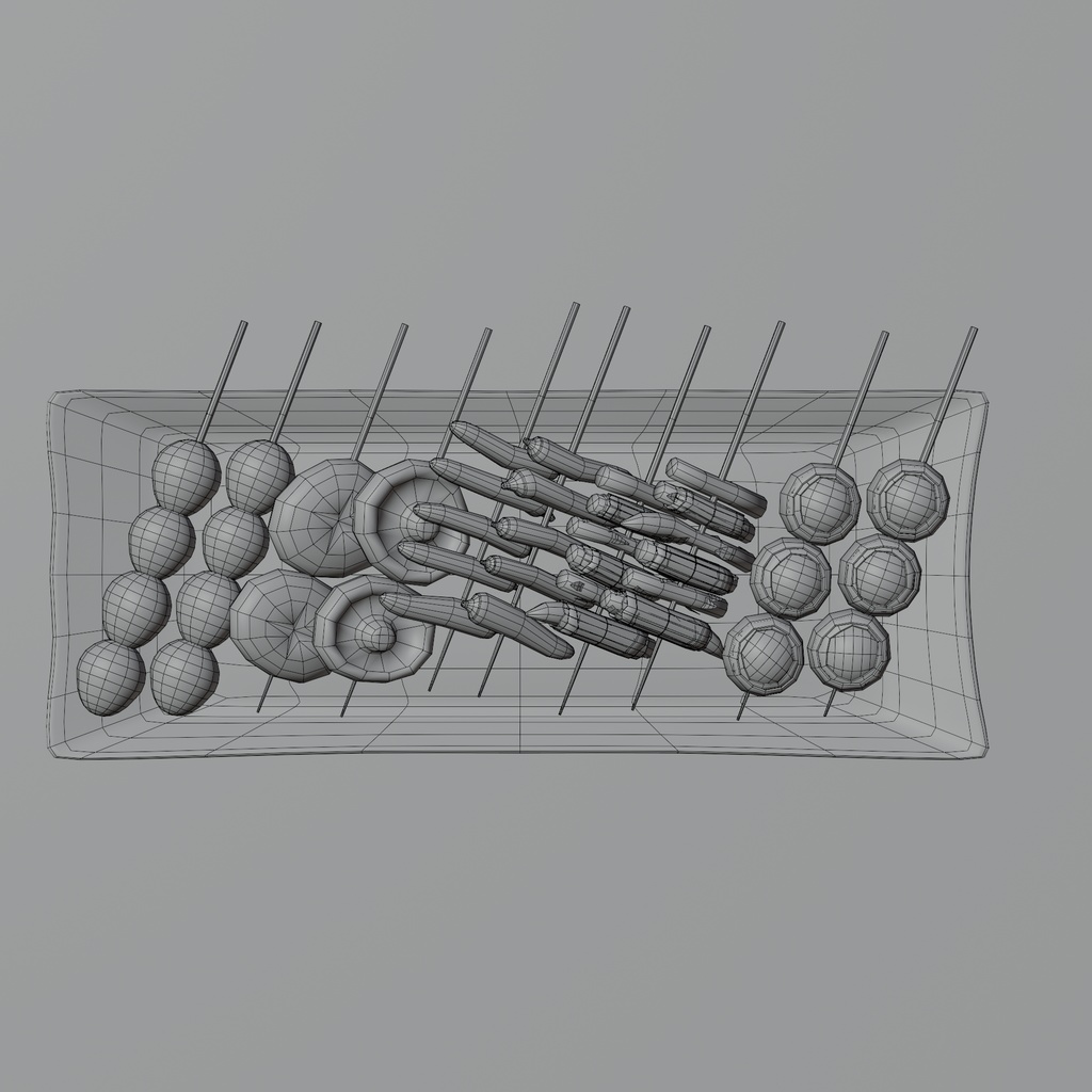 焼鳥の盛り合わせ(5種類)サイドメニュー~Yakitori assortment (5 types)side dishes~Blender/FBX