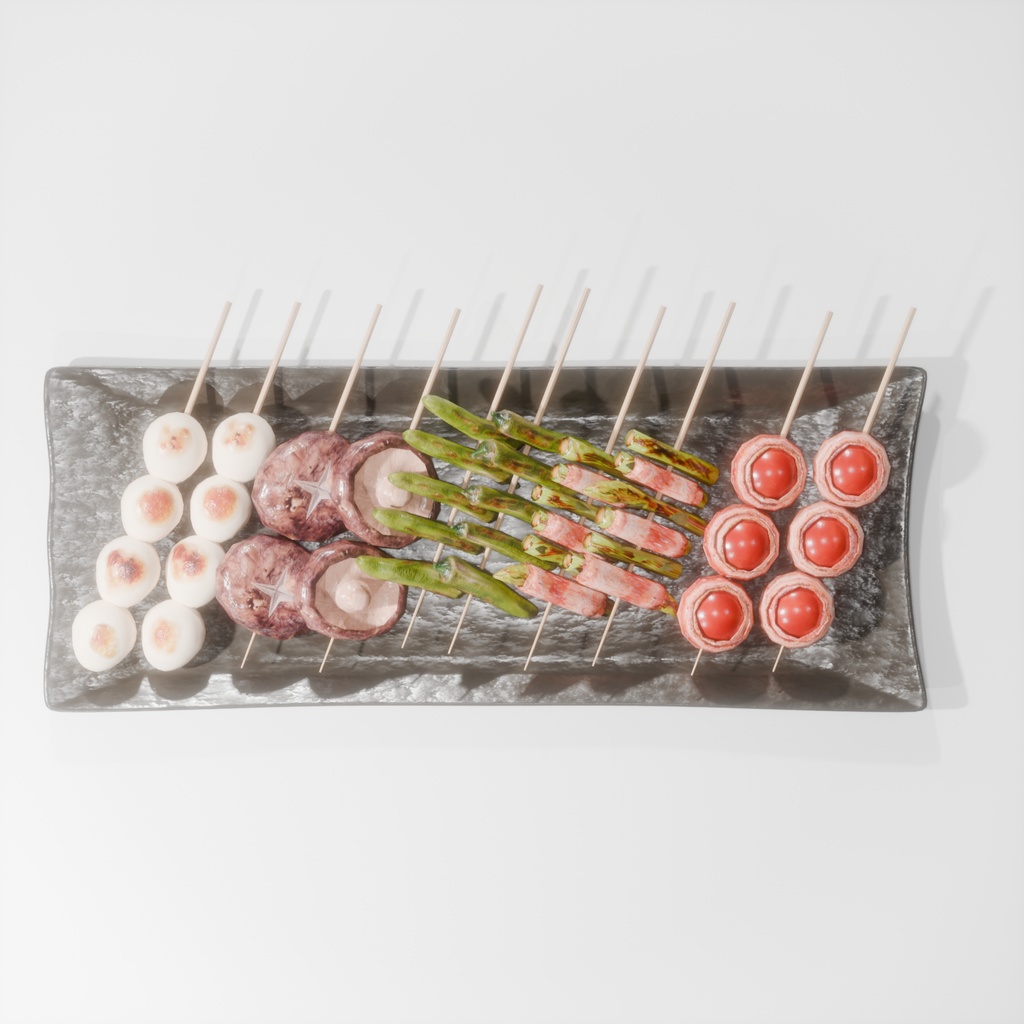 焼鳥の盛り合わせ(5種類)サイドメニュー~Yakitori assortment (5 types)side dishes~Blender/FBX