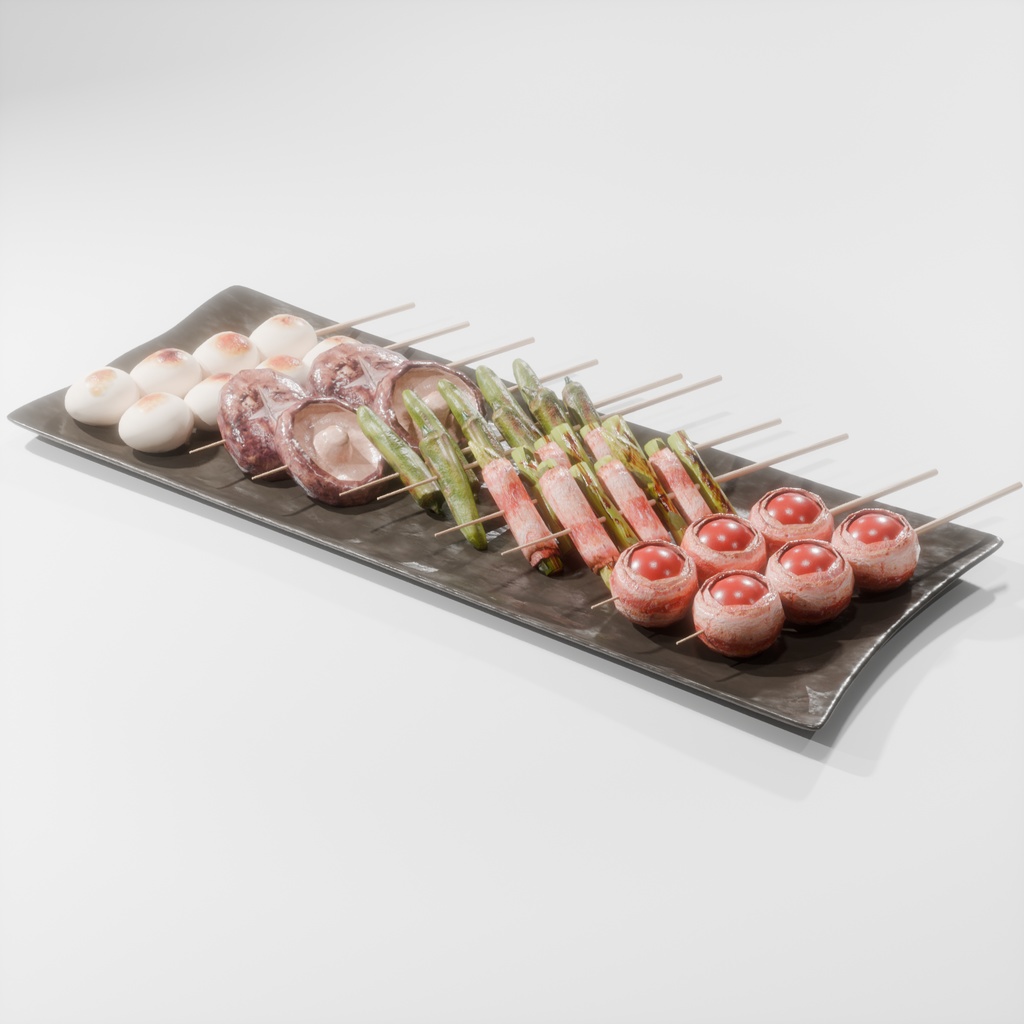 焼鳥の盛り合わせ(5種類)サイドメニュー~Yakitori assortment (5 types)side dishes~Blender/FBX