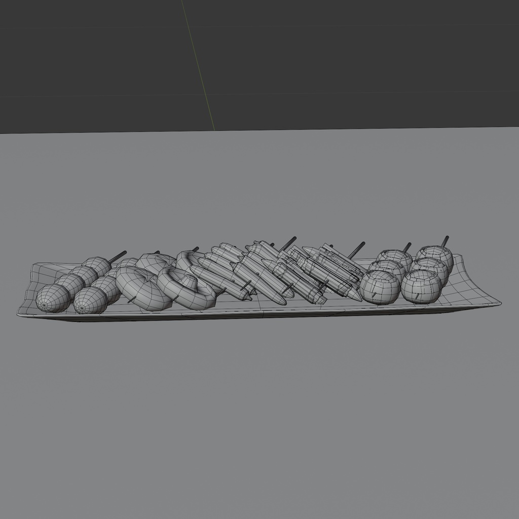 焼鳥の盛り合わせ(5種類)サイドメニュー~Yakitori assortment (5 types)side dishes~Blender/FBX