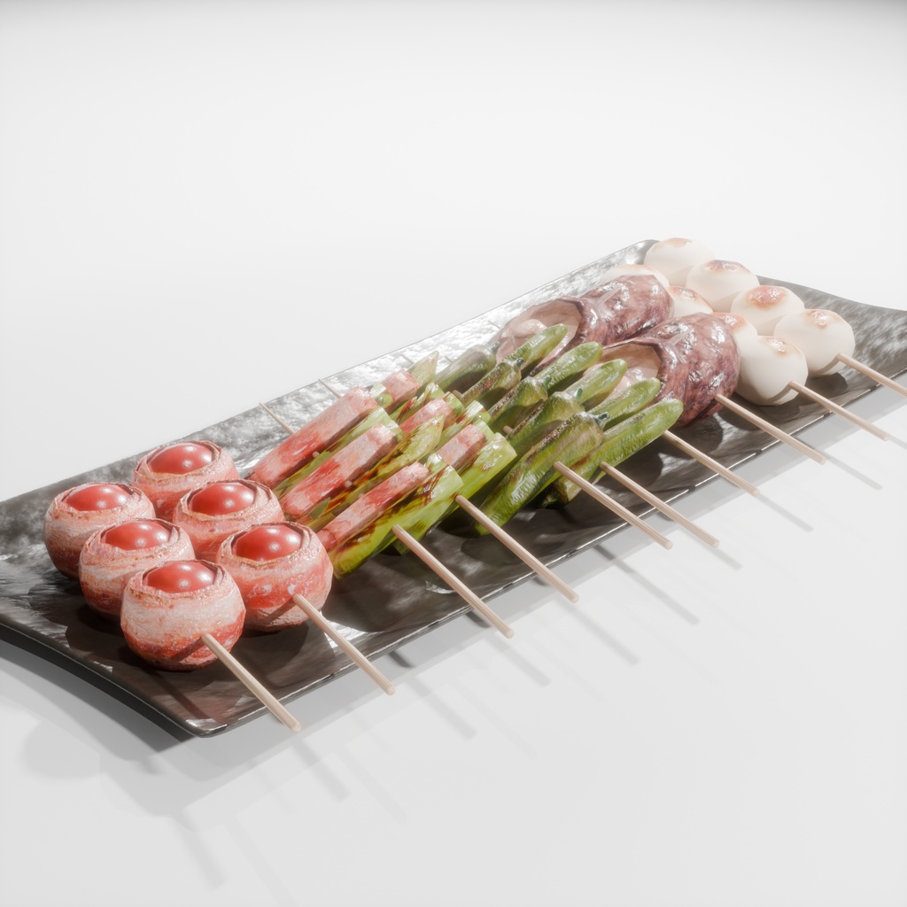 焼鳥の盛り合わせ(5種類)サイドメニュー~Yakitori assortment (5 types)side dishes~Blender/FBX