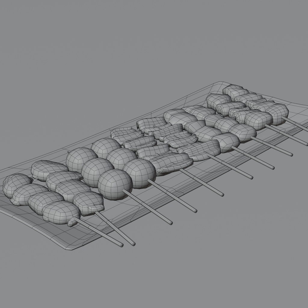 焼鳥の盛り合わせ(5種類)肉~Yakitori assortment (5 types)meet~Blender/FBX