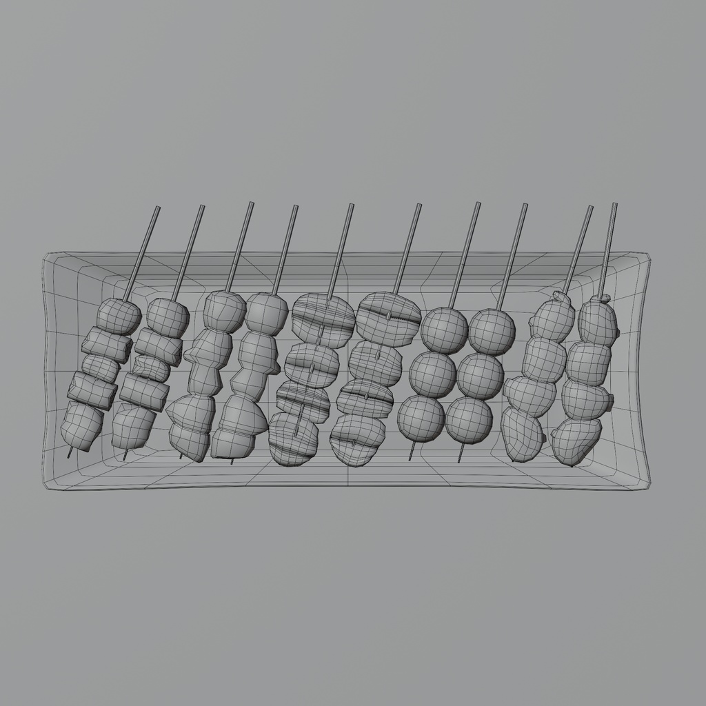 焼鳥の盛り合わせ(5種類)肉~Yakitori assortment (5 types)meet~Blender/FBX