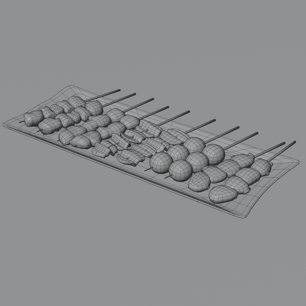 焼鳥の盛り合わせ(5種類)肉~Yakitori assortment (5 types)meet~Blender/FBX