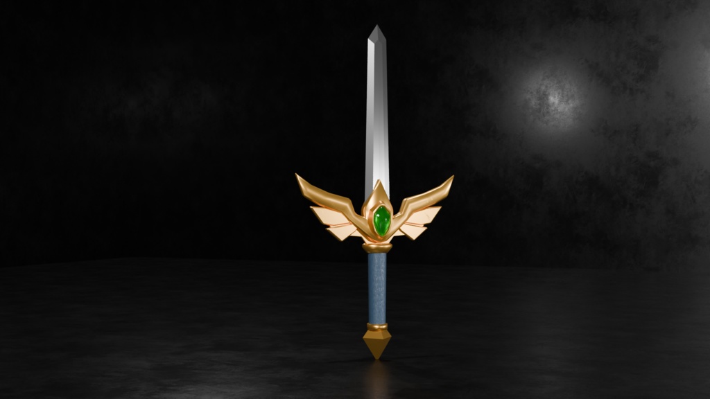 シンプルな剣モデル10種セット(ローポリ)~Blender/FBX