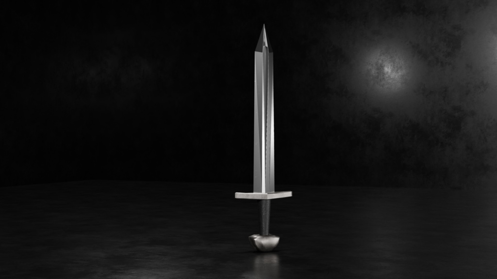 シンプルな剣モデル10種セット(ローポリ)~Blender/FBX