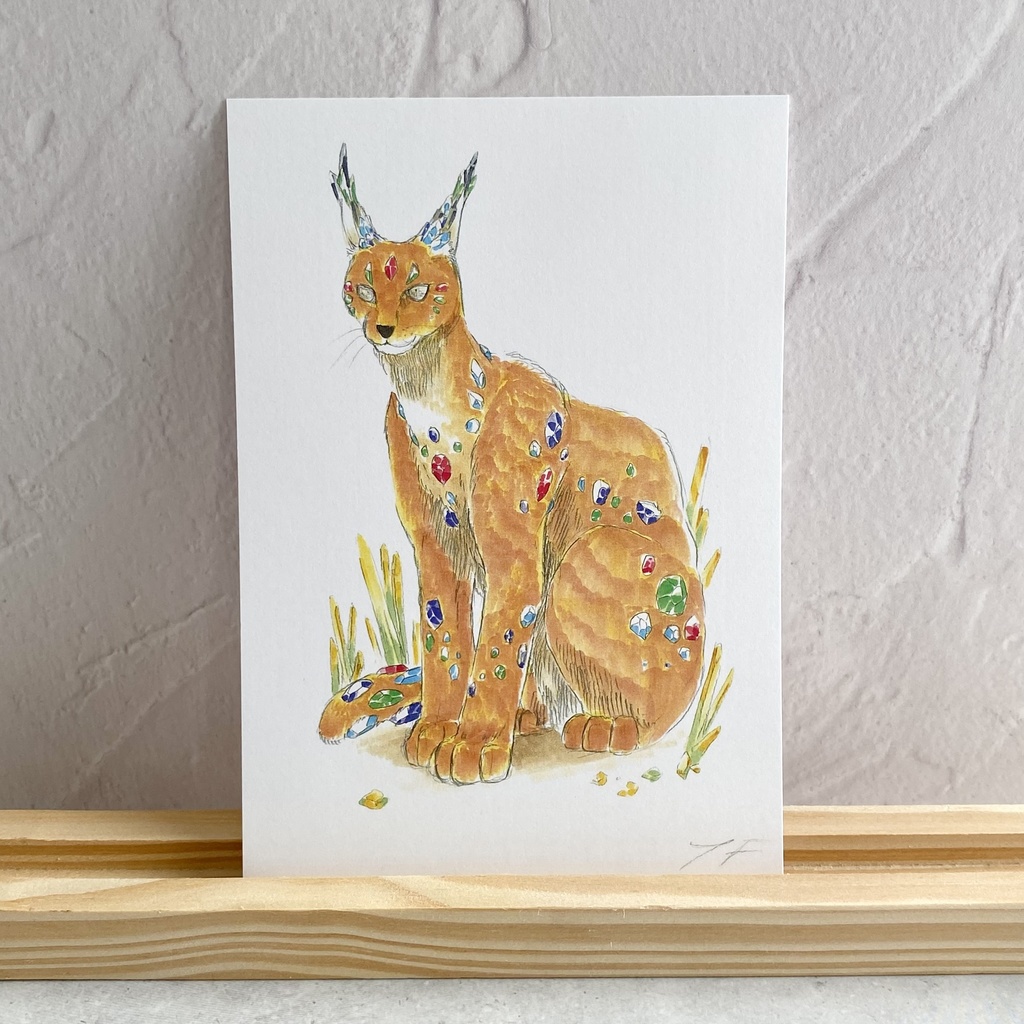 ポストカード【カラカル × 鉱物】