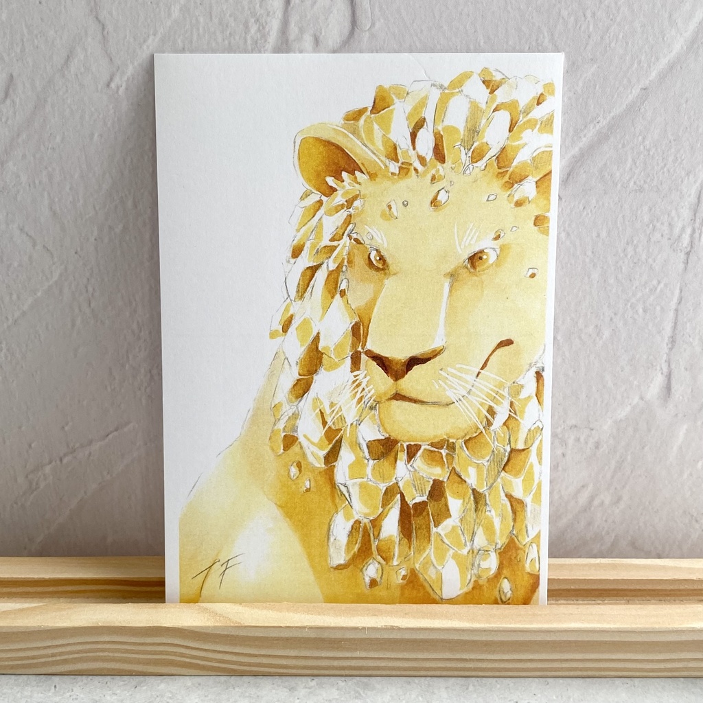 ポストカード【ライオン × 鉱物】