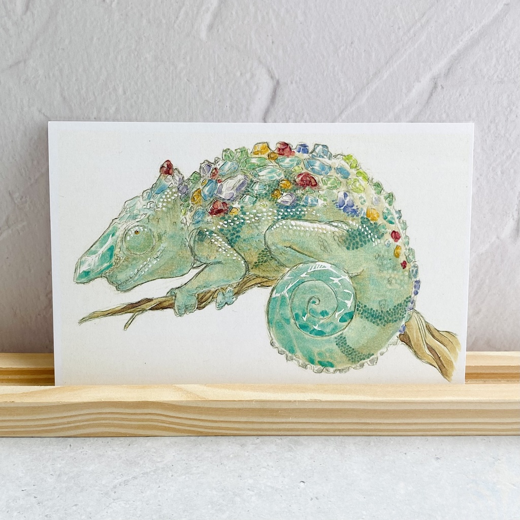 ポストカード【カメレオン × 鉱物】