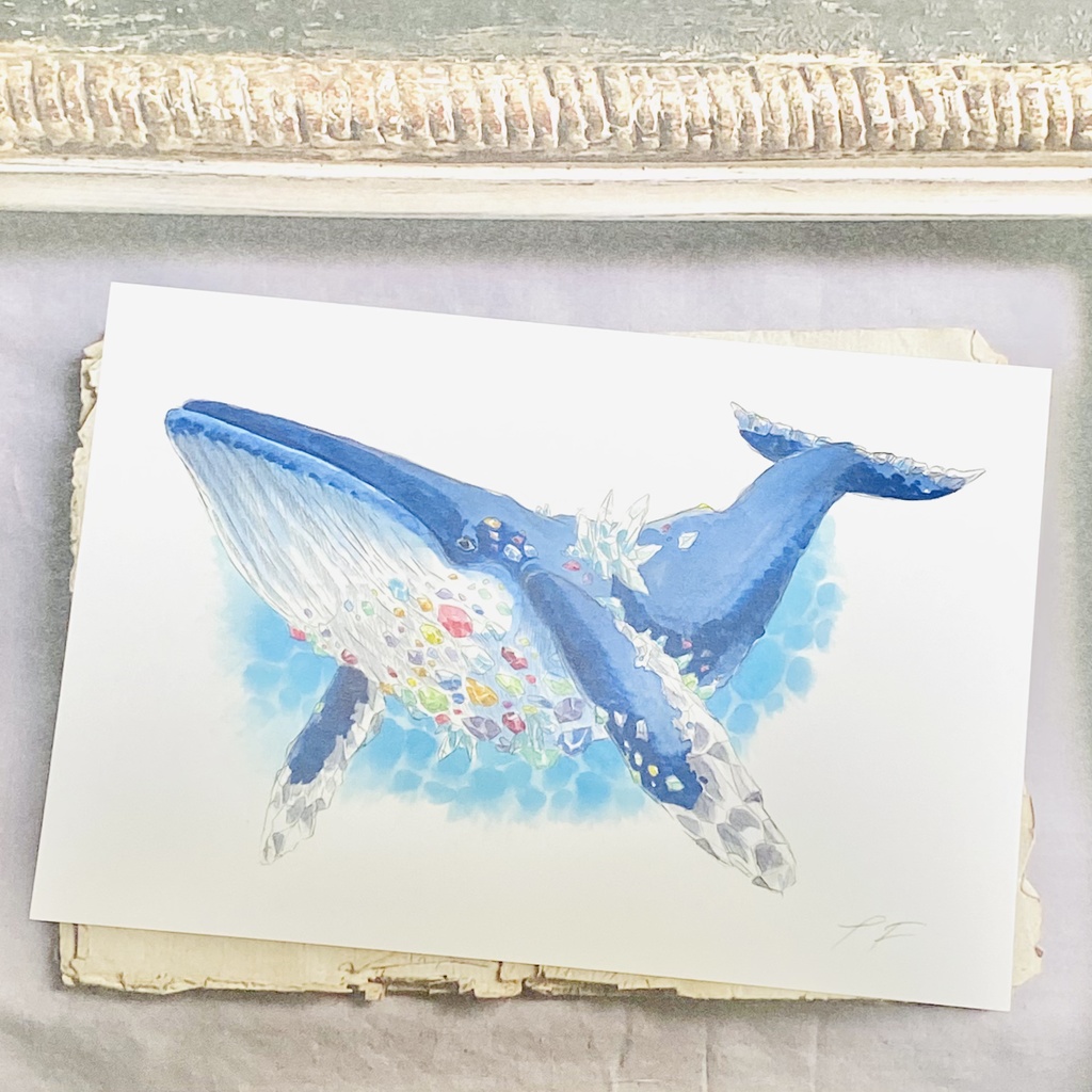 ポストカード【ザトウクジラ × 鉱物】