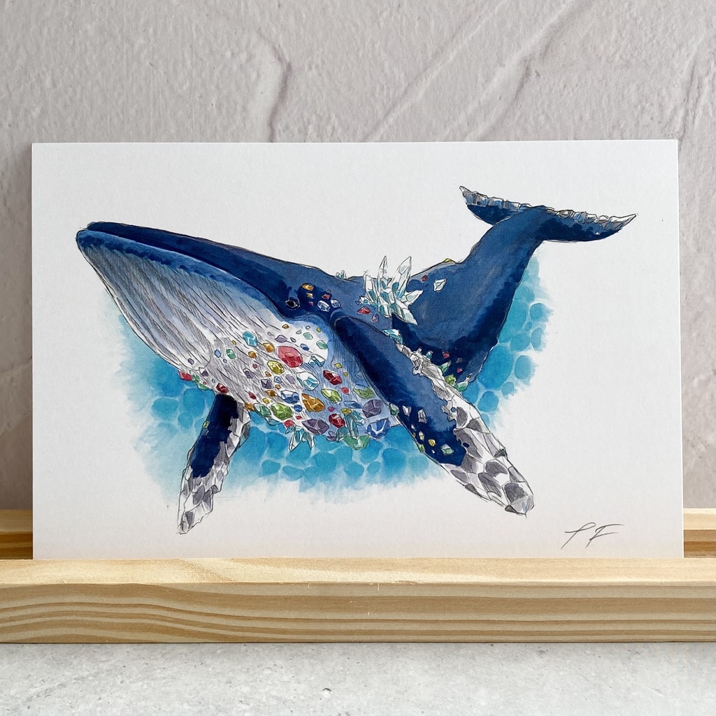 ポストカード【ザトウクジラ × 鉱物】