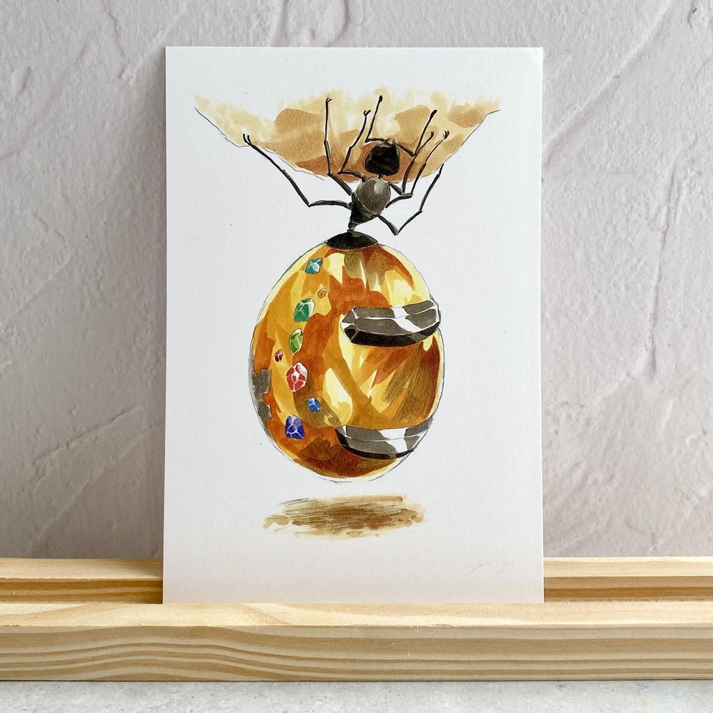 ポストカード【ミツツボアリ × 鉱物】