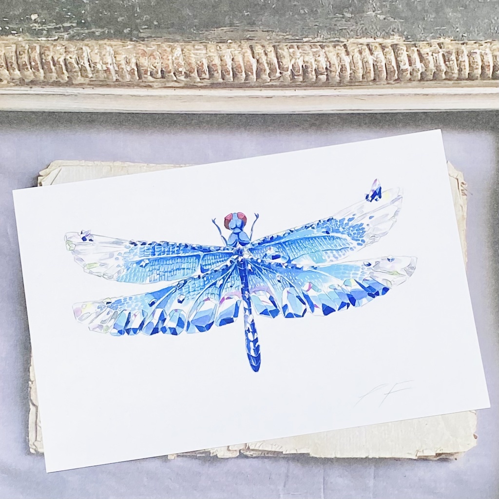 ポストカード【チョウトンボ × 鉱物】