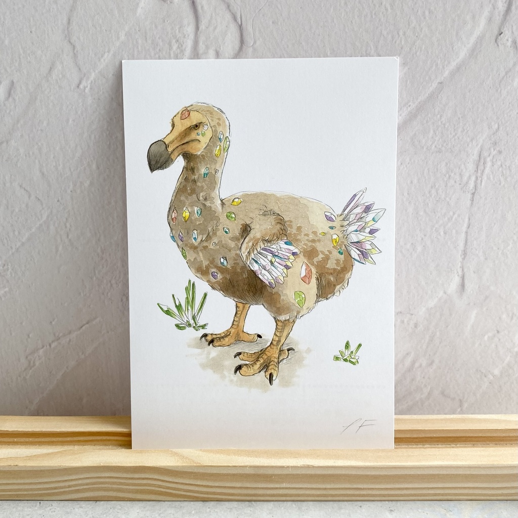 ポストカード【ドードー × 鉱物】