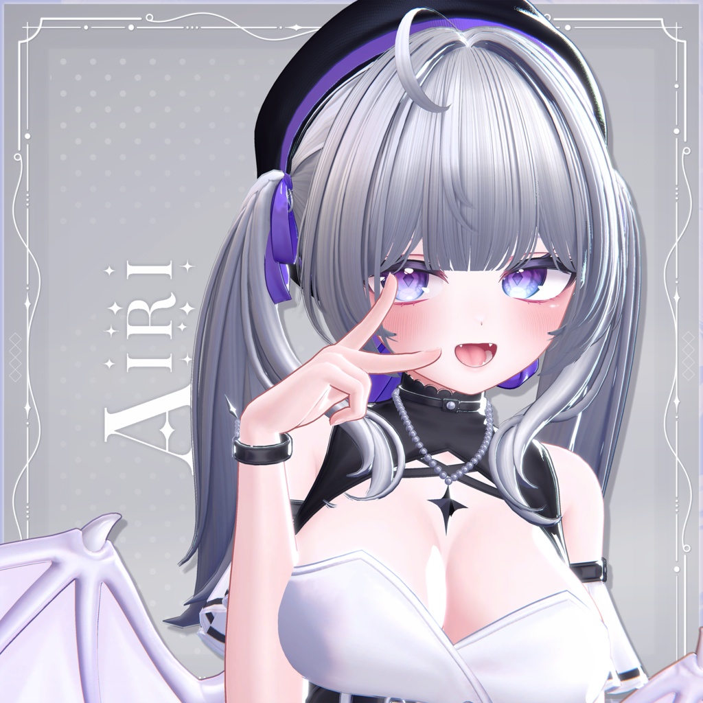 【VRchat】Noir Ribbon twin 【8アバター対応】