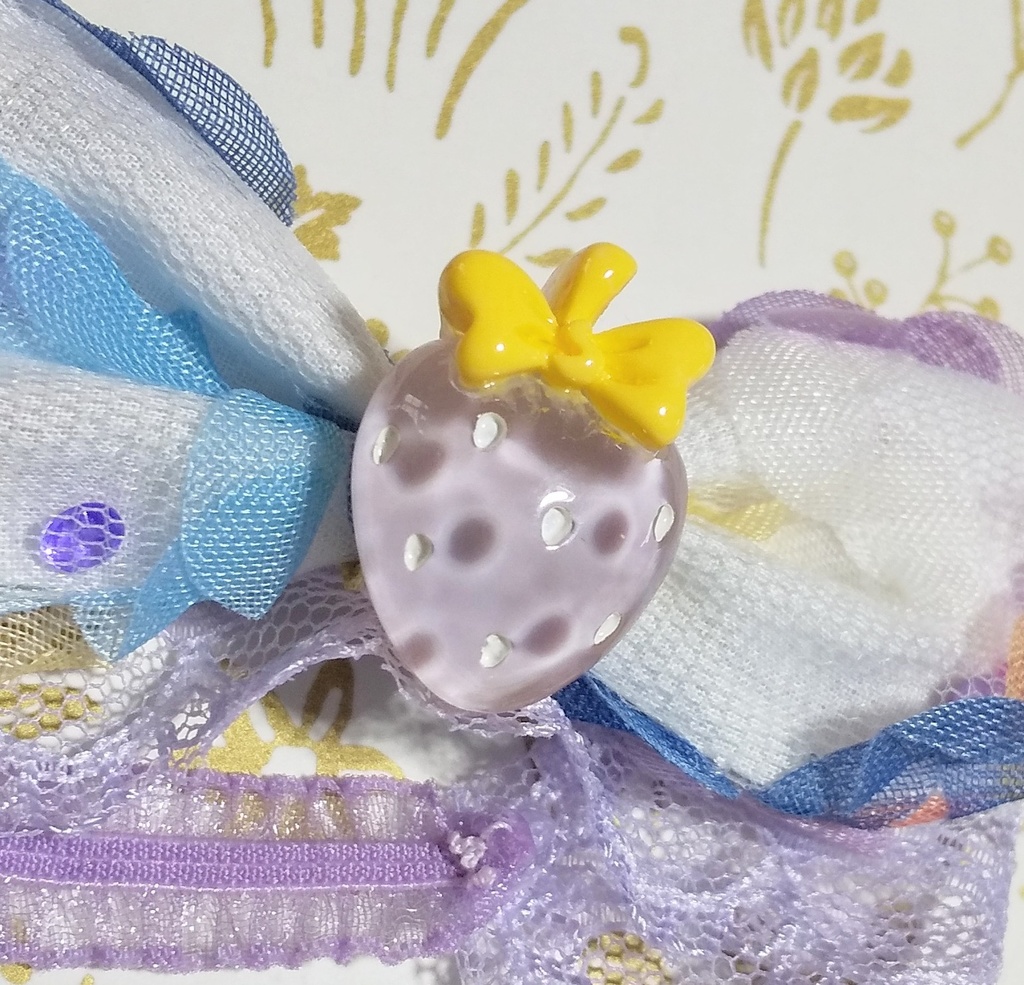 【パピぬい用】ゆめかわエプロンドレス〈パープル〉