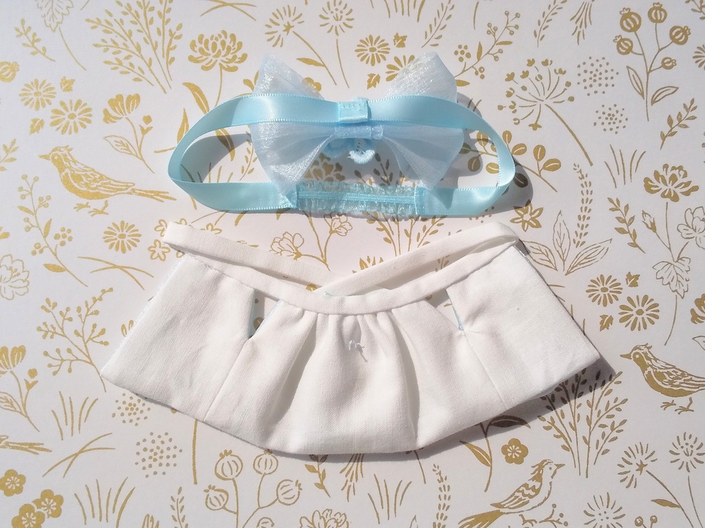 【ぱぴ用】あおぞら色のおひめさまエプロンドレス