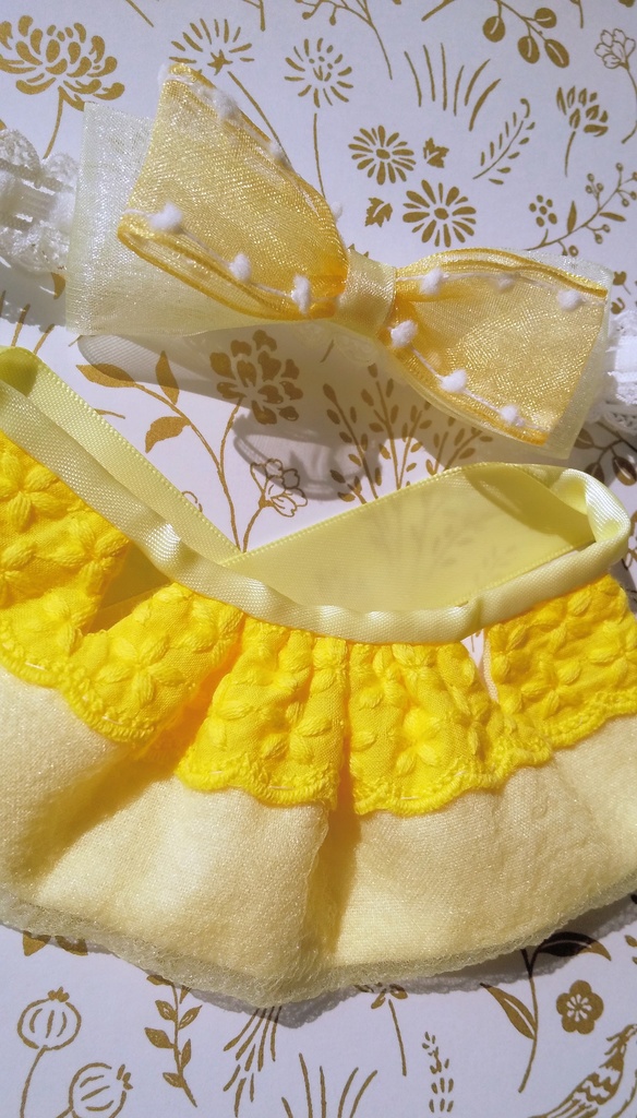 【ぱぴ用】おひさま色のおひめさまエプロンドレス