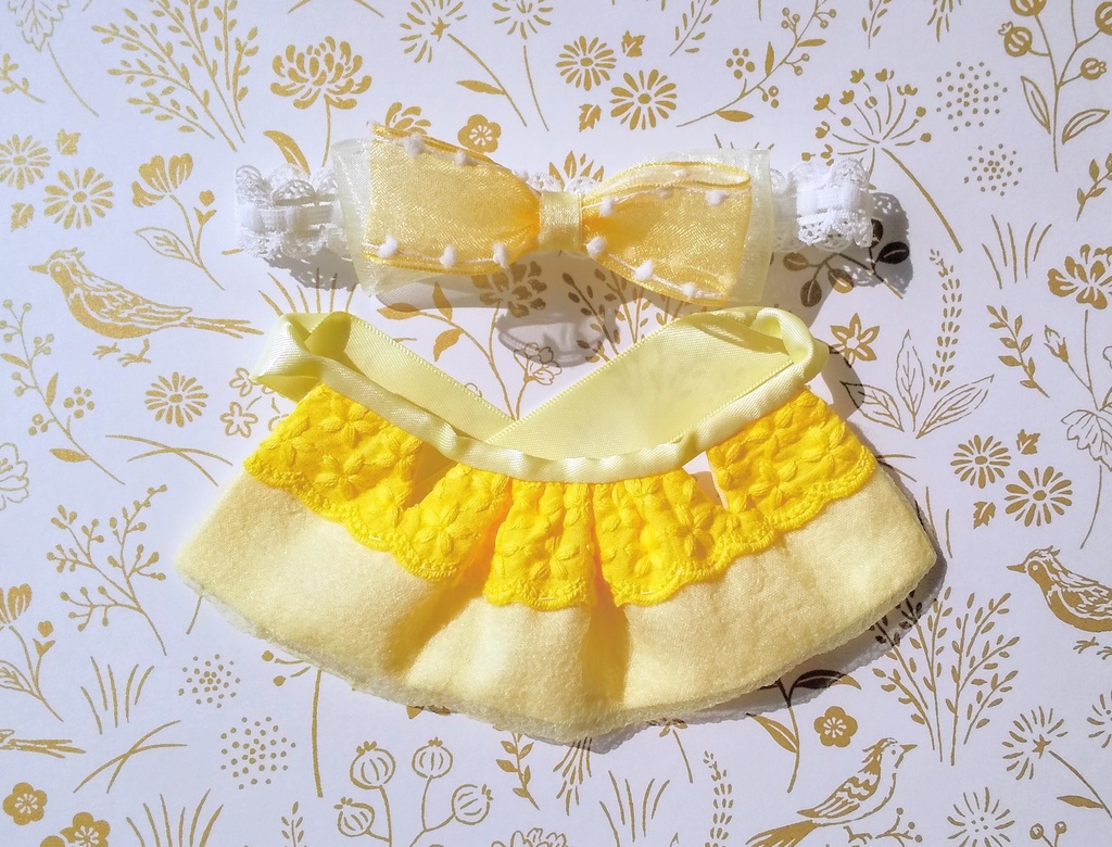 【ぱぴ用】おひさま色のおひめさまエプロンドレス