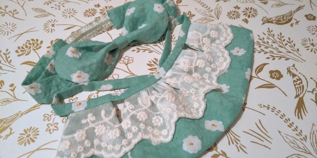 【ぱぴ用】白いお花のおひめさまエプロンドレス