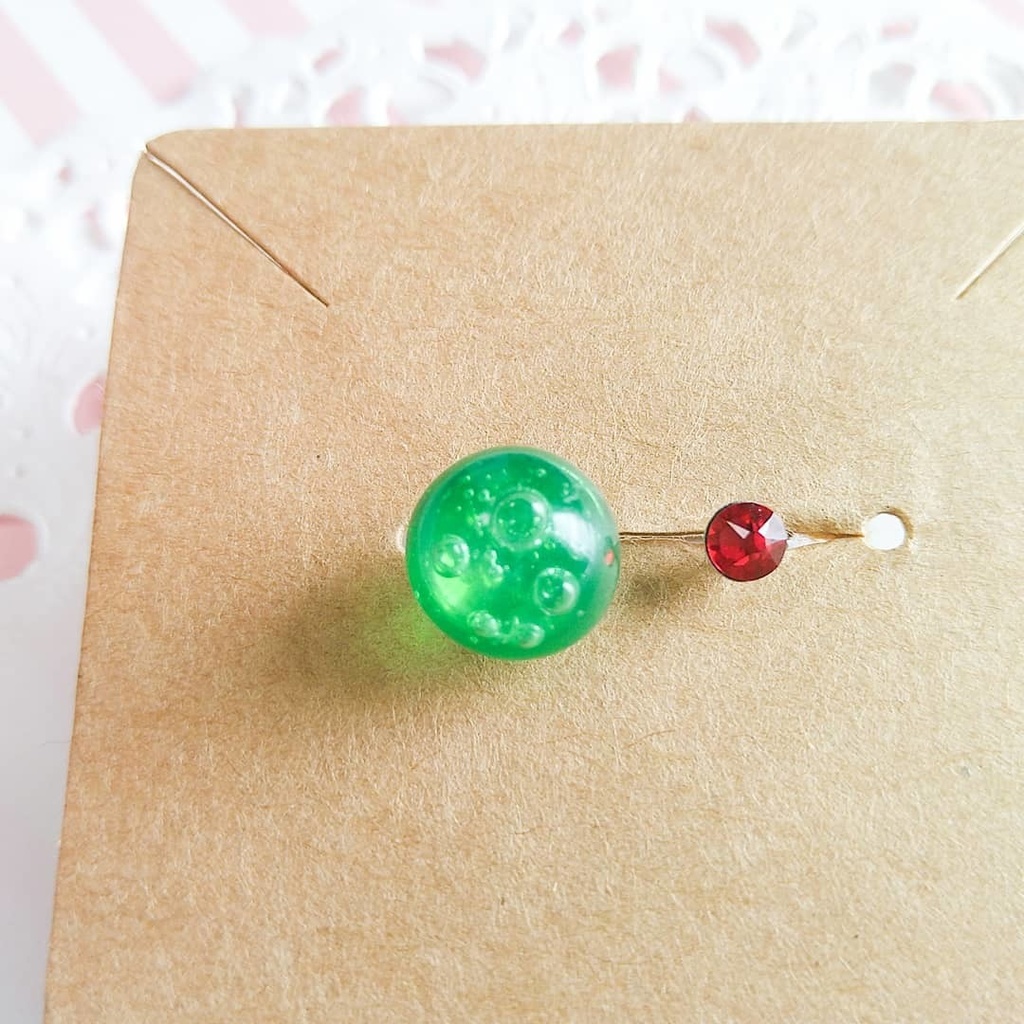 メロンソーダの炭酸弾けるリング二種