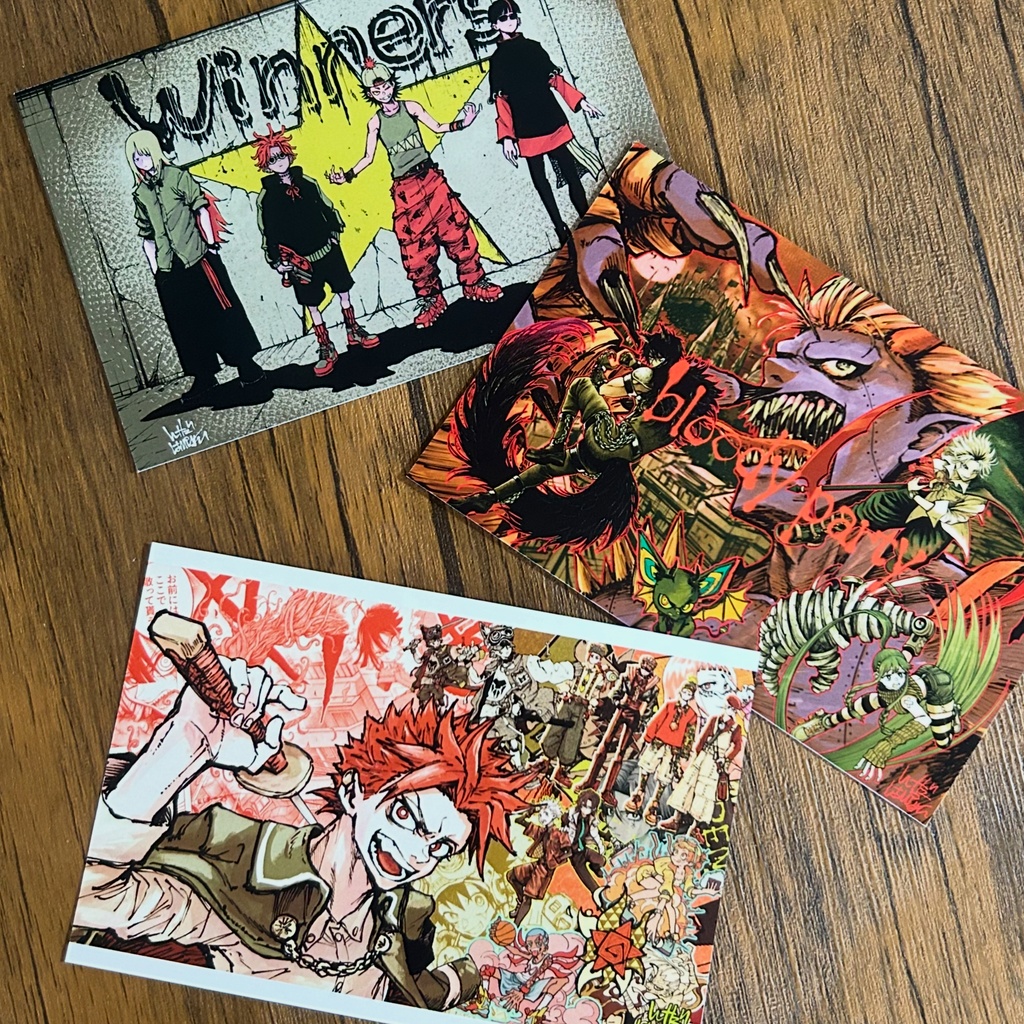 【数量限定】ポストカード3枚セット☆直筆イラスト&サイン入り