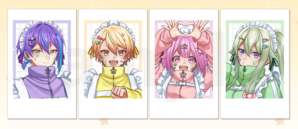 ワンダショ チェキ風カードセット