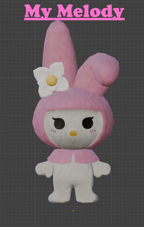 ❤️Sanrio Plushies (Kuromi, My Melody, Cinnamoroll) Assets for VRChat❤️