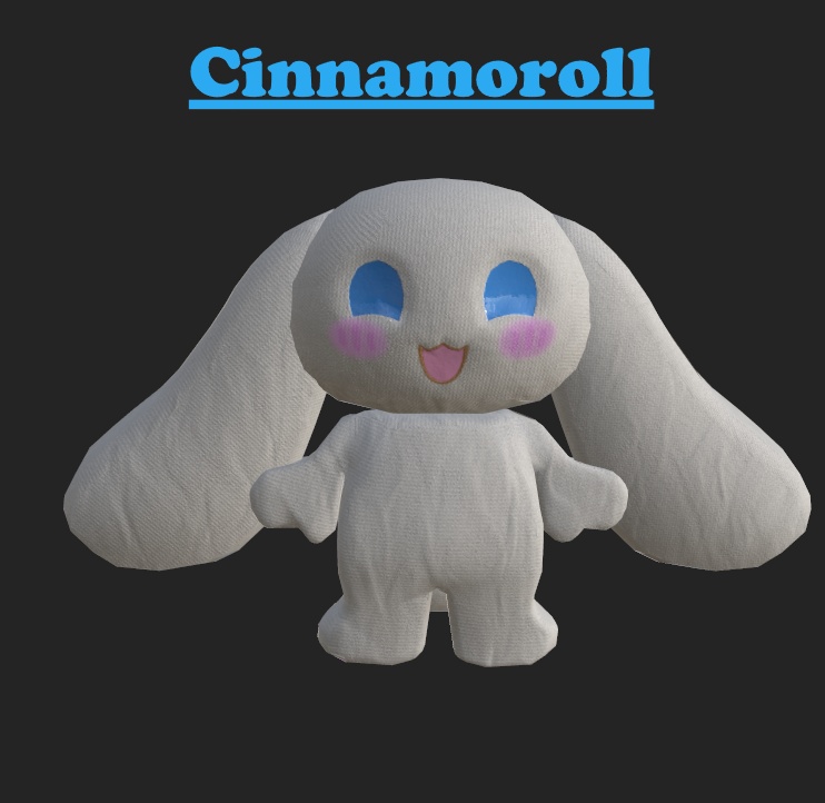 ❤️Sanrio Plushies (Kuromi, My Melody, Cinnamoroll) Assets for VRChat❤️