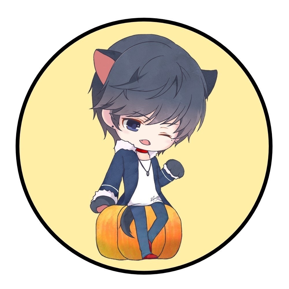 キノハロウィン狼缶バッチ