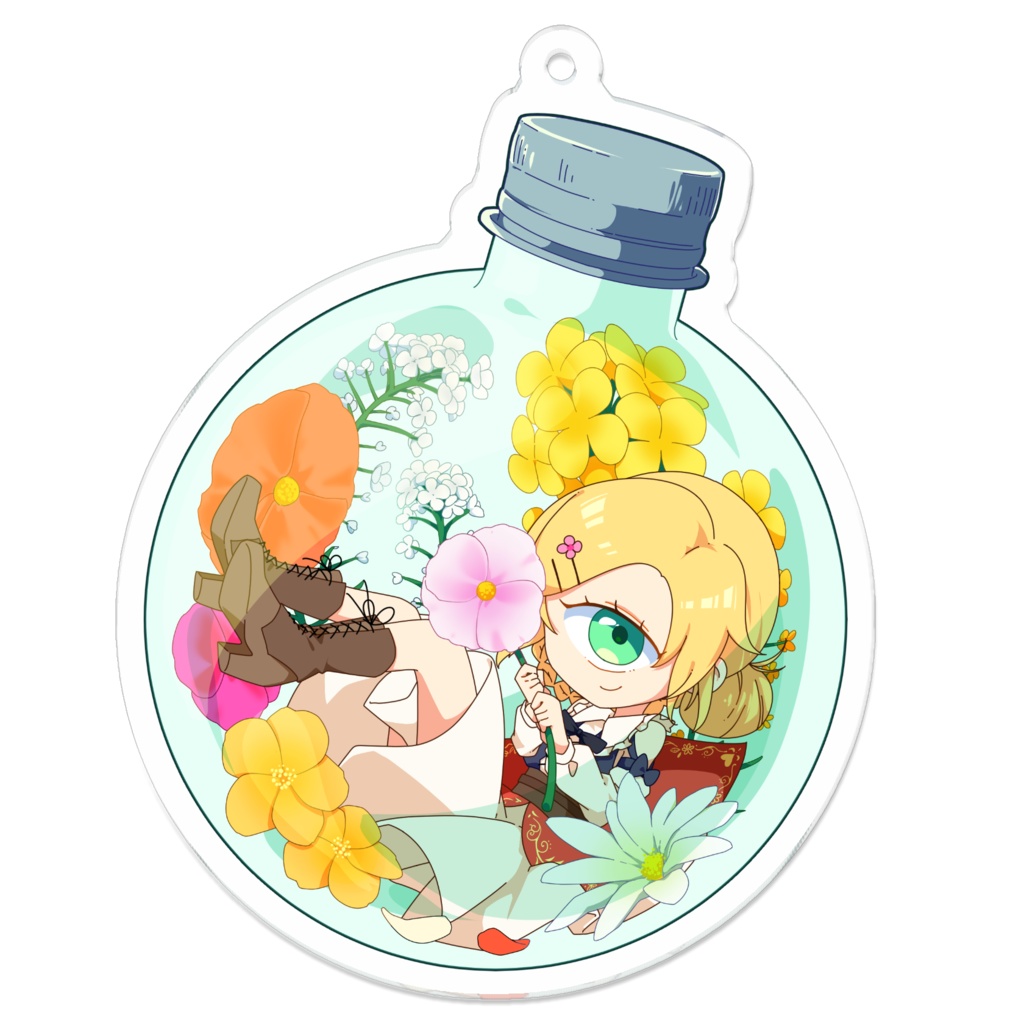 でん子 瓶詰めアクキー 🌸ノーマル🌸