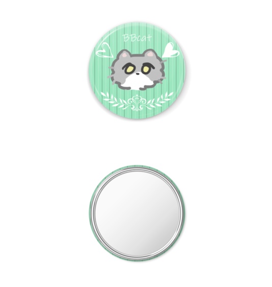 ブリちゃん缶ミラー