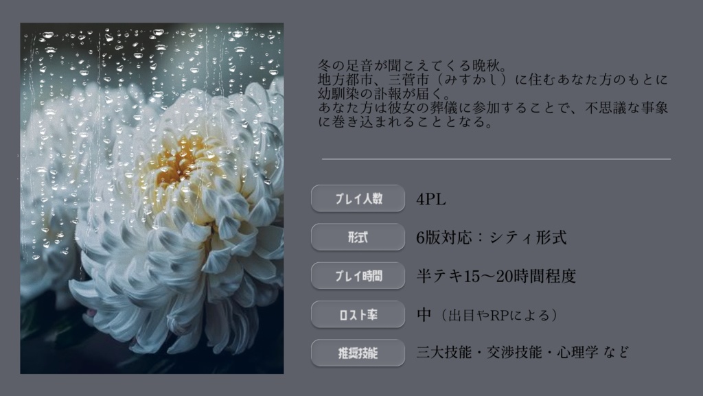 CoC6版 しぐるるやさうゐん