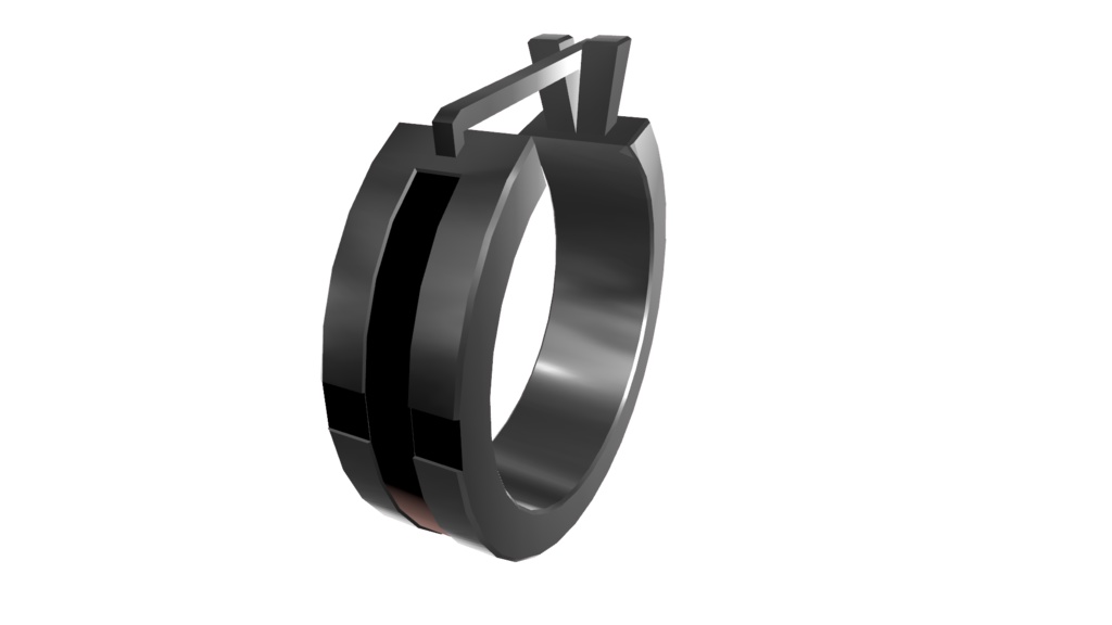 VRChat向け 片耳用ピアス 3色カラーバリエーションマテリアル付き