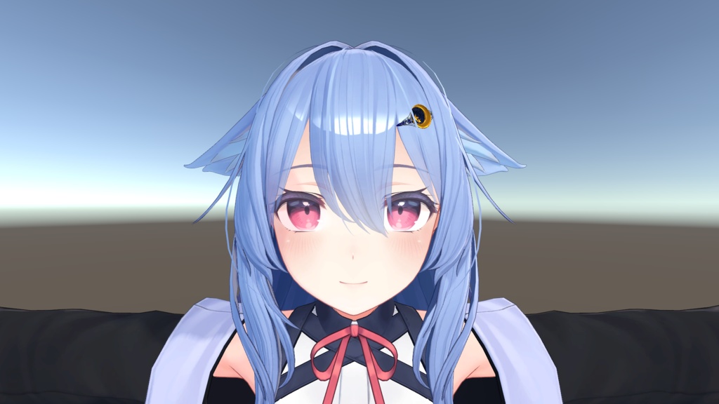 VRChat向け 月と星の髪留め 桔梗ちゃん設定済み