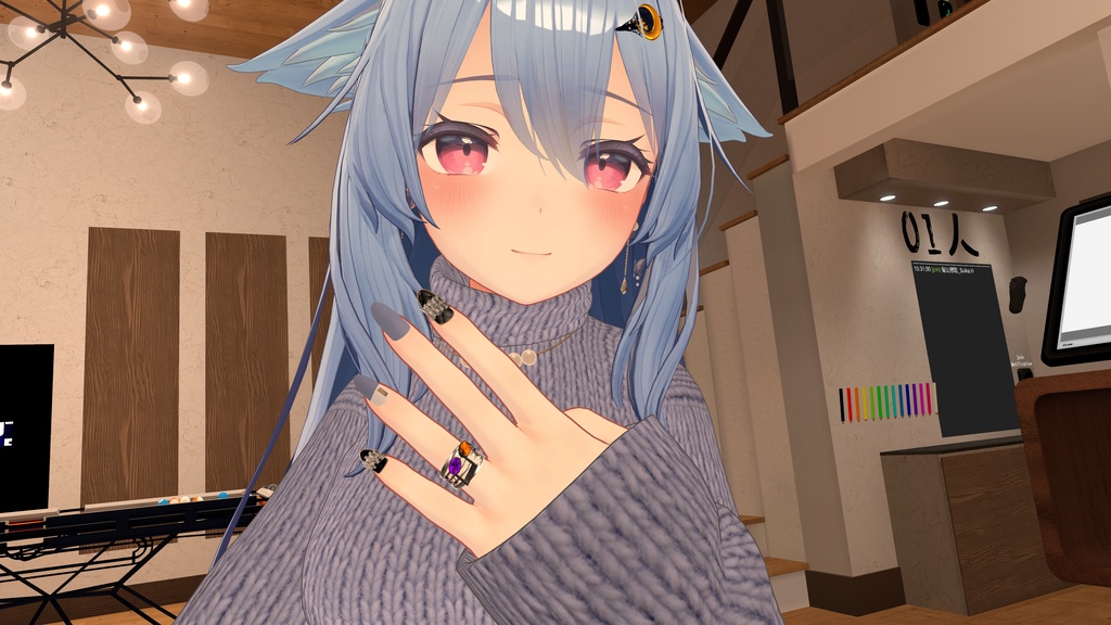 VRChat お砂糖さん向け 音符のリング 桔梗 舞夜 セレスティア ルーナリット 設定済み