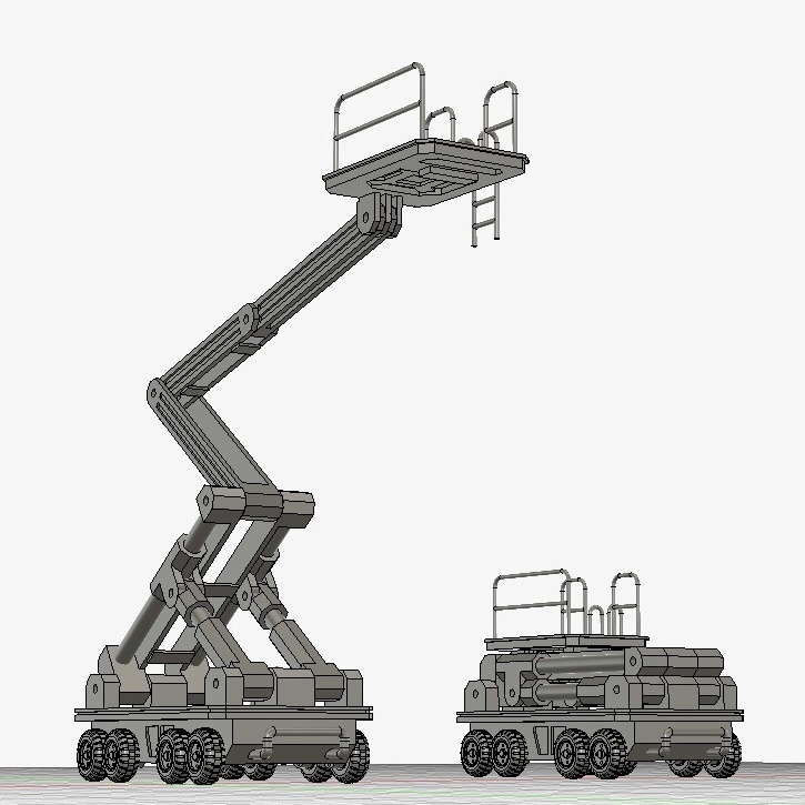 昇降機付き車両1/144、1/100対応