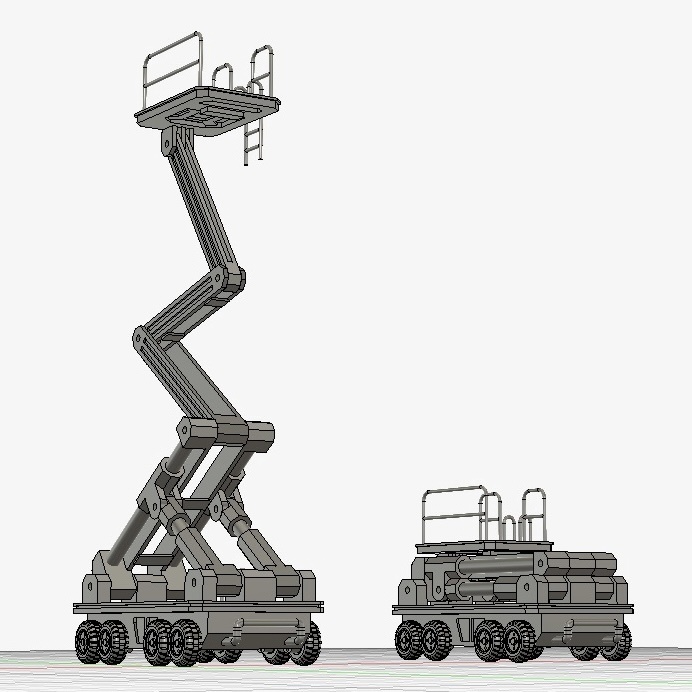 昇降機付き車両1/144、1/100対応