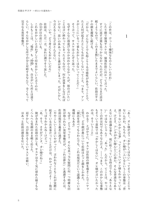 佐助とサスケ―君といた夏休み―(戦バサ)