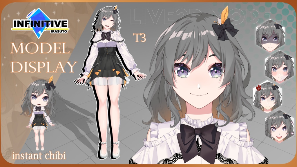 Bounce&instant chibi【live2dモデル (S001)】【VTS対応】なおちゃん