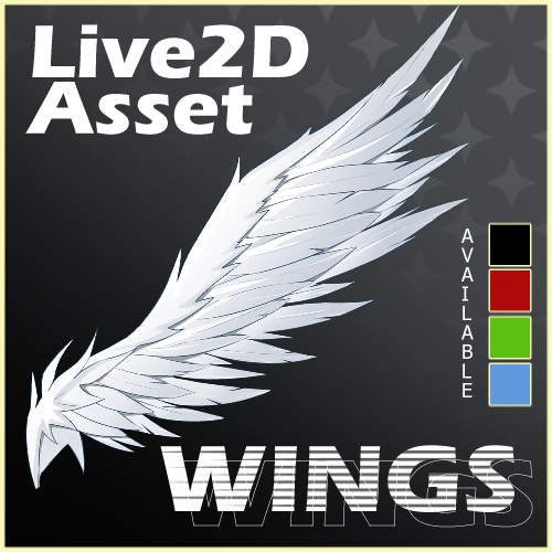 【Live2d Asset VTS】翼が滑らかに羽ばたく