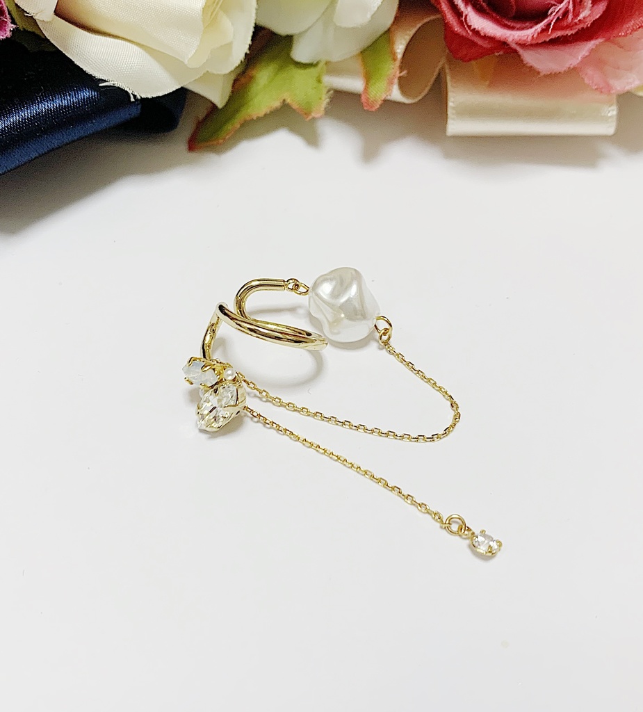 2way チェーンカフス【クリスタルオパール】